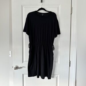 Torrid Skater Mini Dress, black, size 0 (L/12)